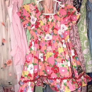 Matilda Jane Pink Floral Twirl dress
